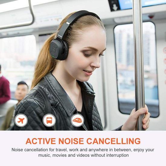 Wireless Active Noise Cancelling Headphones NB-6S - New Bee