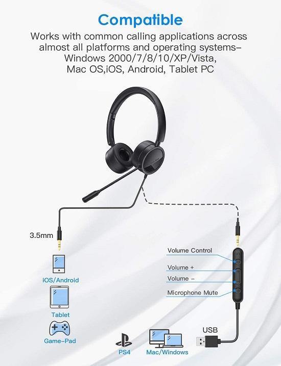 USB Headset H360 - New Bee